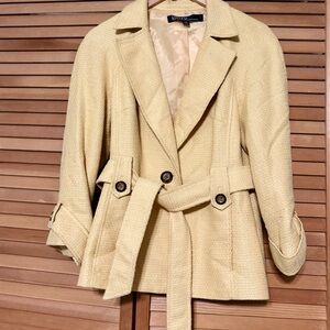 Kasper Beige Women's Belted Blazer